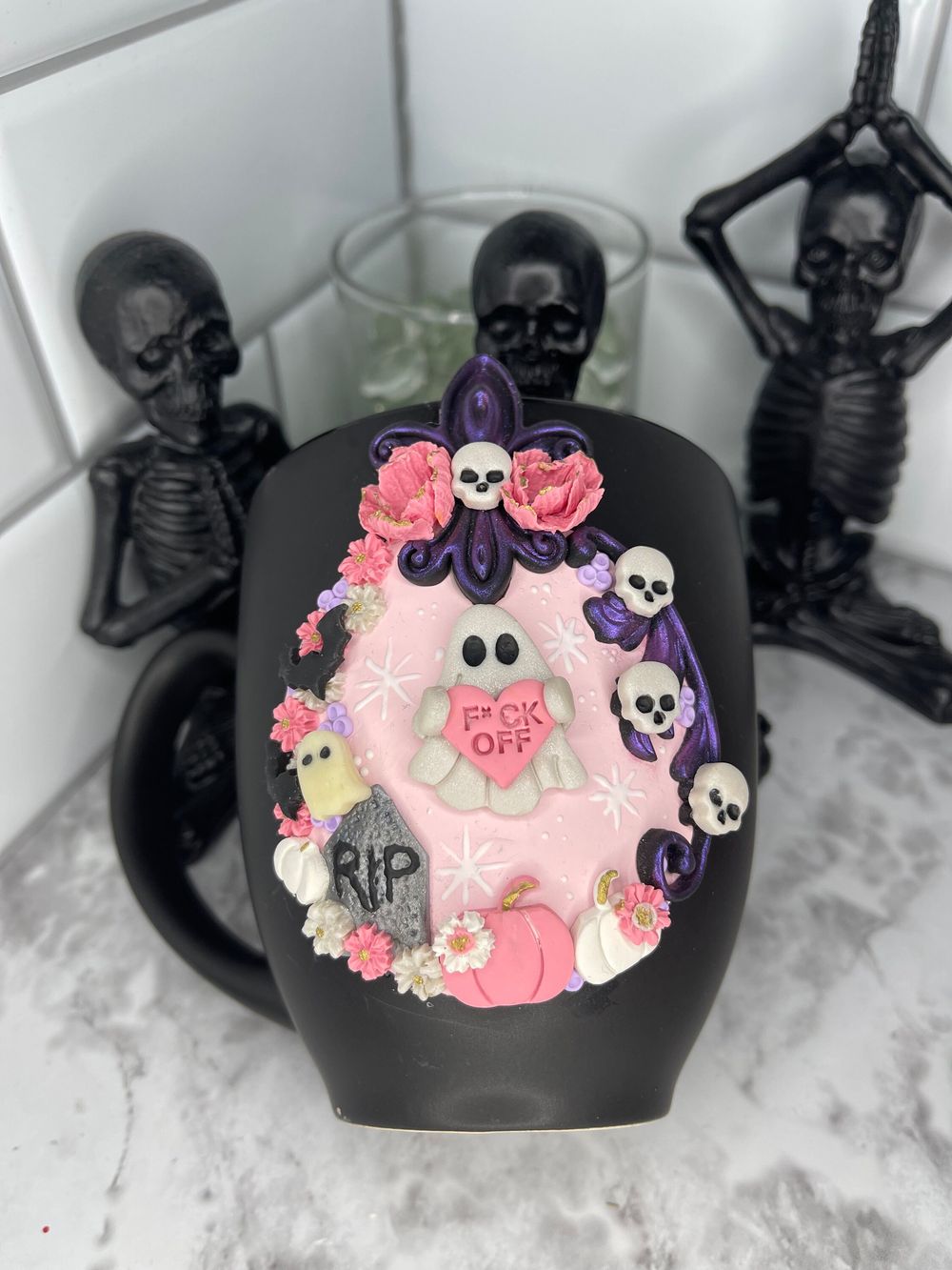 Graveyard Ghost Mug | Fall Mug | Cottagecore | Witchy | Supe...