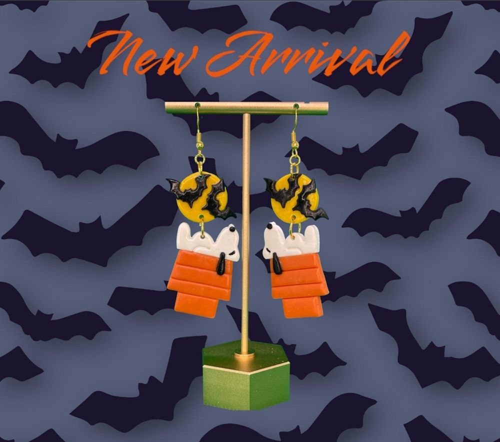 Dog Dangle Earrings 