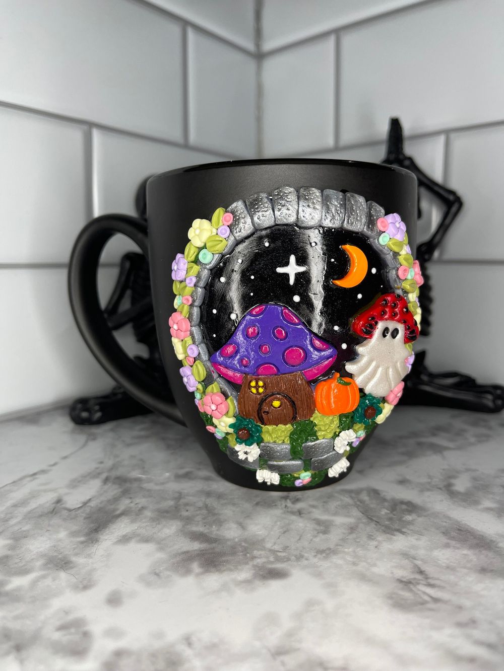 Cottage Ghost Mug | Fall Mug | Cottagecore | Witchy | Supern...