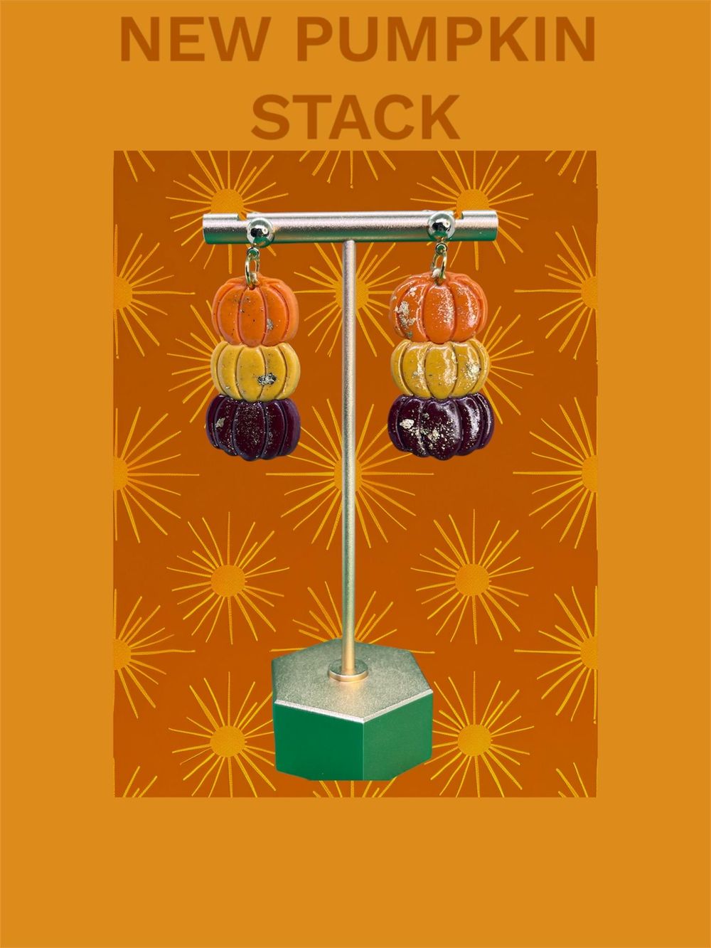 Pumpkin Earrings | Fall Pumpkin Polymer Clay Earrings | Pump...