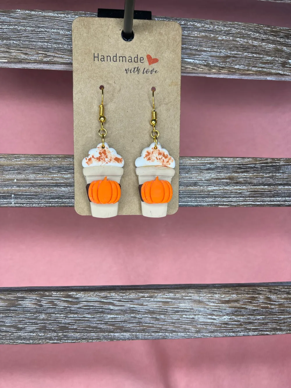 Pumpkin Spice Latte Earrings